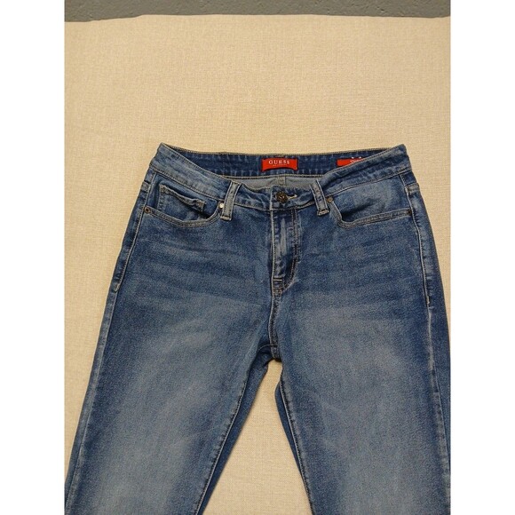 Guess Jeans Size 31x32 Mens Ultra Slim McCrae Fit Mid Rise Blue Denim - Picture 2 of 16